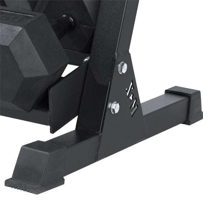 XM FITNESS 3-Tier Dumbbell Rack - Heavy Duty Dumbbell Organizer Stand for Home Gym, Garage & Fitness Studio - Perfect for Weight Storage & Space Saving Workout Equipment Organization