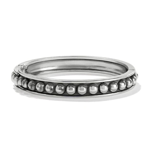 Brighton Pretty Tough Stud Hinged Bangle Bracelet - Silver Tone Jewelry for Women | Perfect for Parties, Date Nights & Everyday Wear