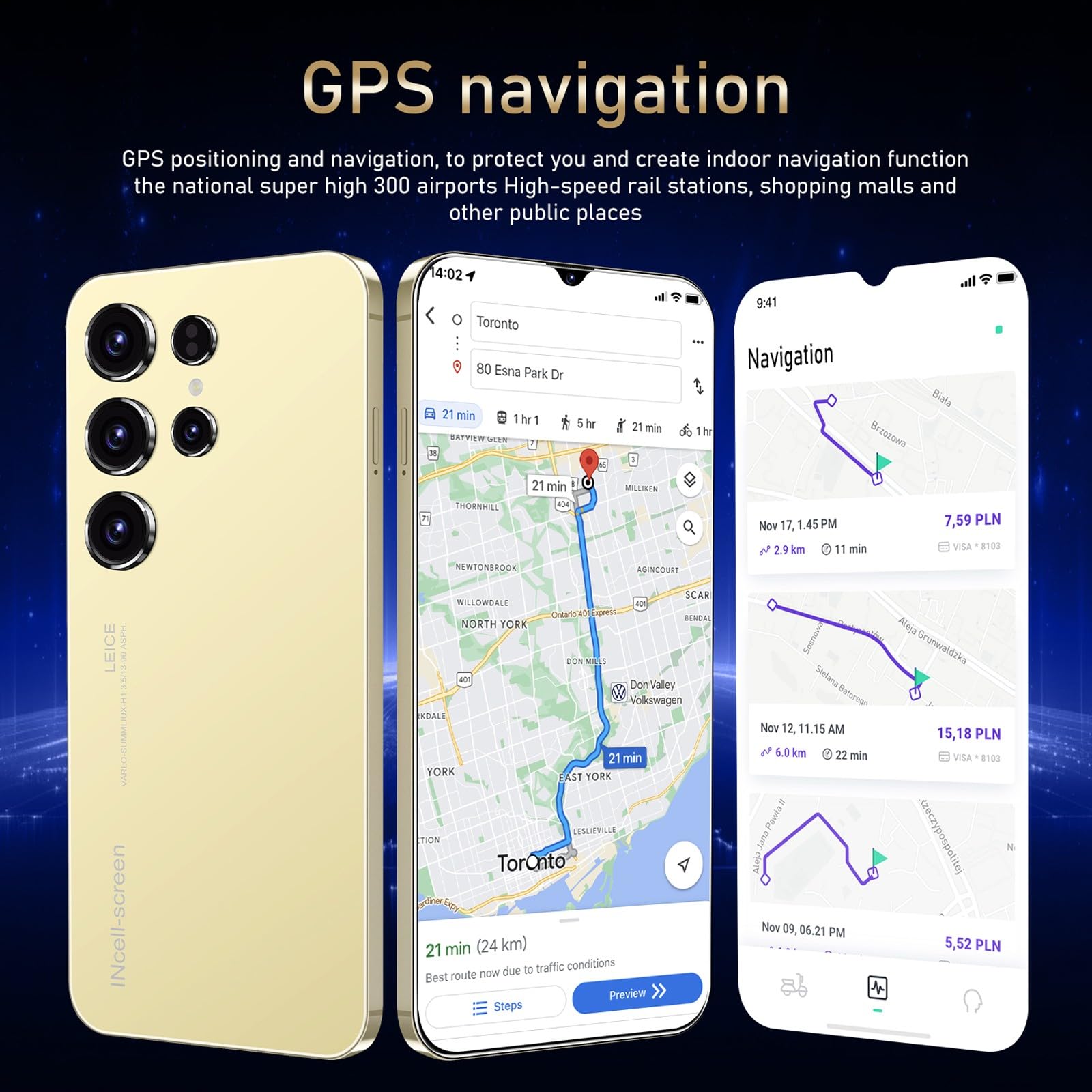 Samsung Galaxy C24 Ultra 5G Unlocked Smartphone - 4GB RAM 128GB ROM + 64GB SD Card, Android 13, S Pen Stylus, Face ID & Fingerprint Lock, GPS - Purple | Perfect for Business Professionals & Mobile Gaming