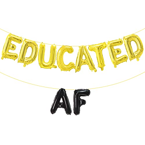 Educated Af Black and Gold