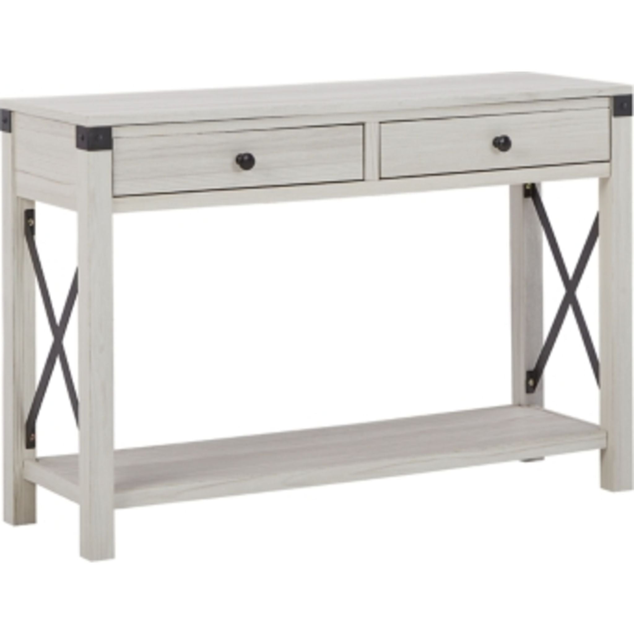 Bayflynn Whitewashed Sofa Table - Modern Console Table for Living Room, Entryway & Hallway - Perfect for Home Decor & Storage
