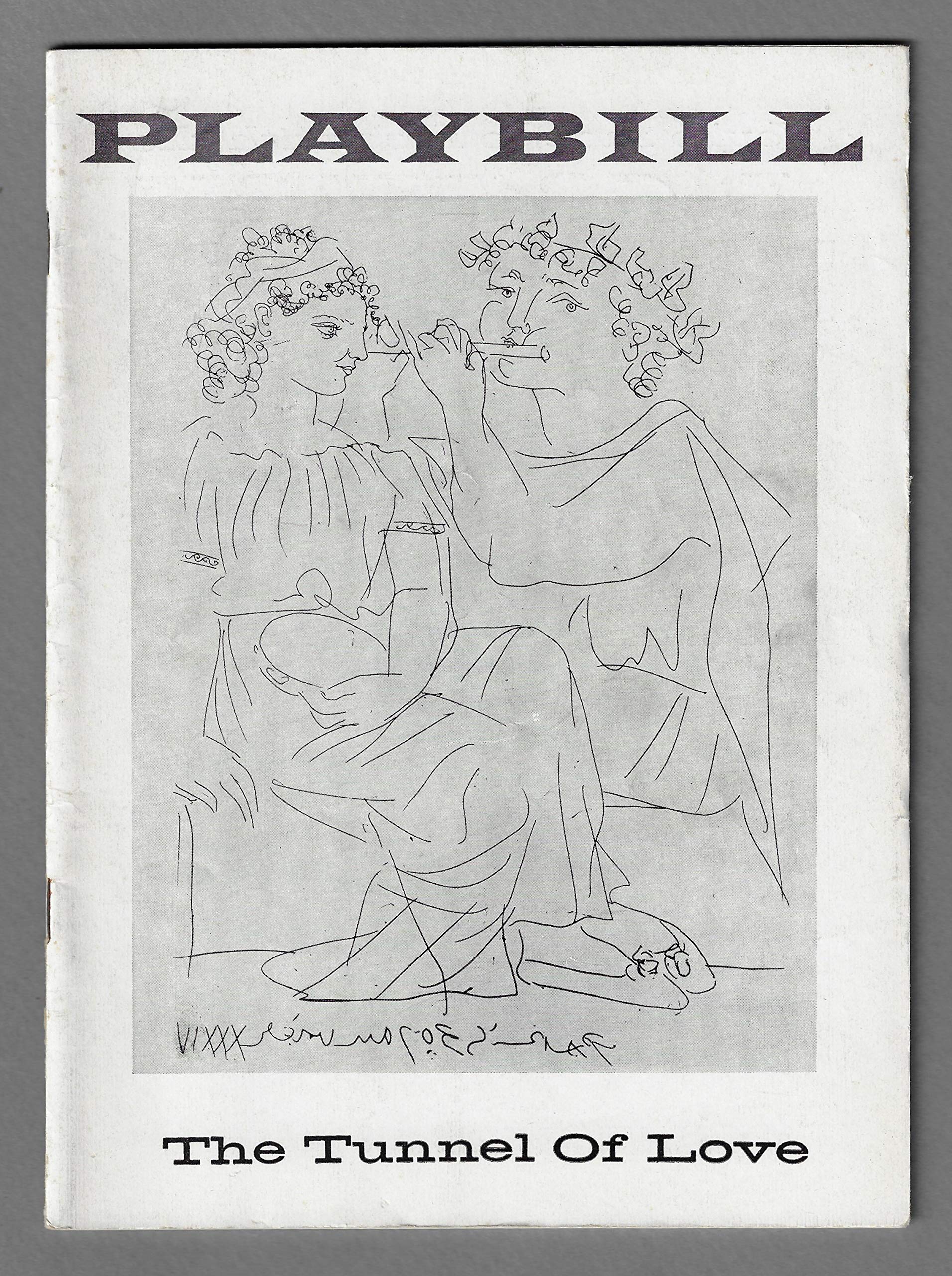 TUNNEL OF LOVE 1957 Broadway Playbill - Original Tom Ewell, Jordan Bentley & Joseph Fields Performance with Pablo Picasso Cover Art | Vintage Theater Collectible for Broadway Memorabilia Fans & Art Deco Enthusiasts