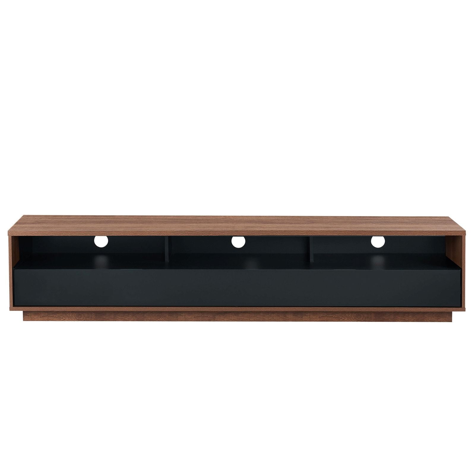 Tauris™ SUAVE1800 Dark Oak TV Stand Entertainment Center - Modern Media Console for Living Room, Home Theater & Gaming Setup