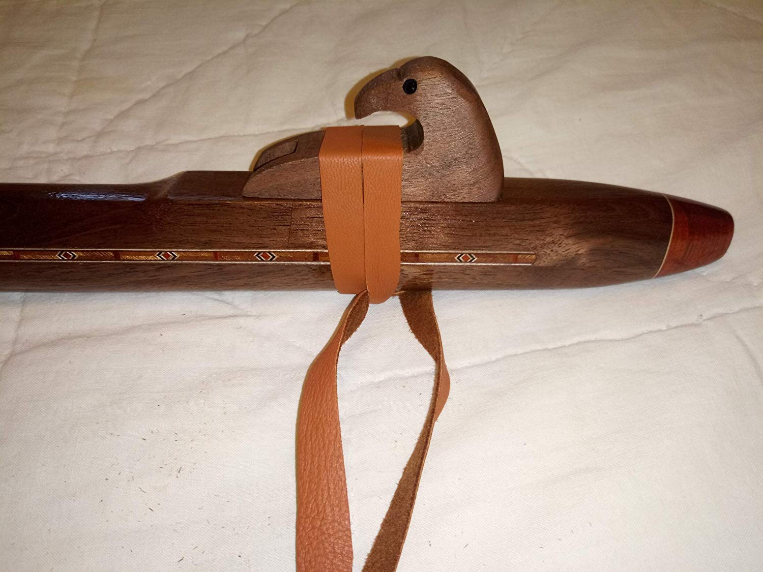Handmade Solid Walnut Wood Native American Flute in Low C Key - Deep Resonant Sound for Meditation, Yoga & Relaxation - Authentic Traditional Instrument for Music Lovers & Collectors