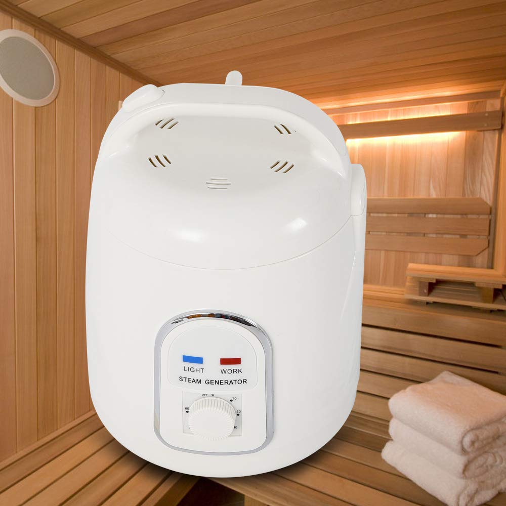 900W Portable Steam Generator for Sauna - 1.5L Capacity with Timer - Perfect for Home Spa, Facial Steaming & Relaxation Therapy