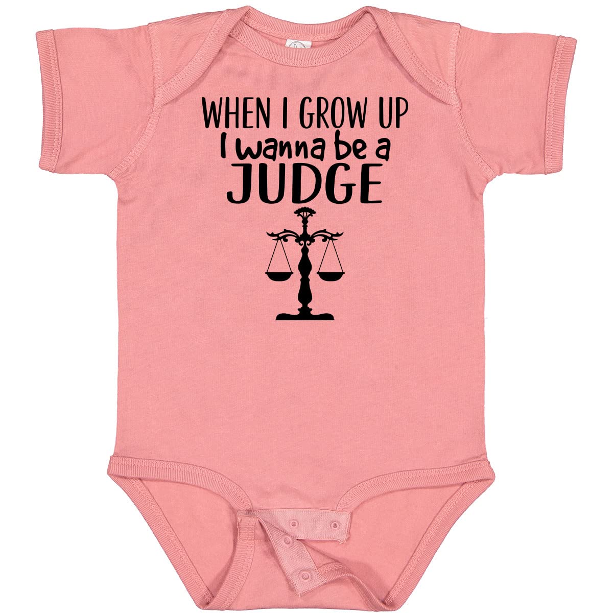 Inktastic Future Judge Law Scale Baby Bodysuit - Cute Lawyer Outfit for Newborns & Infants - Perfect for Courtroom Visits, Law School Events & Career Day Costumes