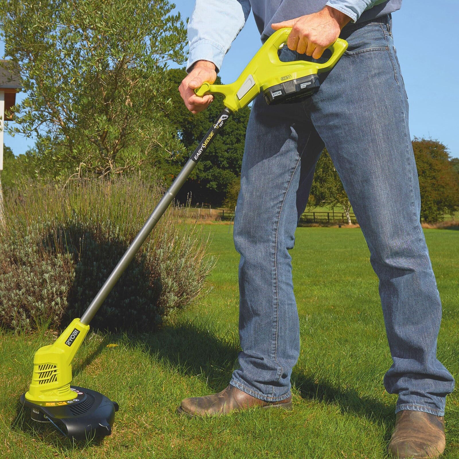Ryobi OLT1825 18V Cordless Edging Trimmer - Battery & Charger Not Included | Perfect for Lawn Edging, Garden Trimming & Landscaping