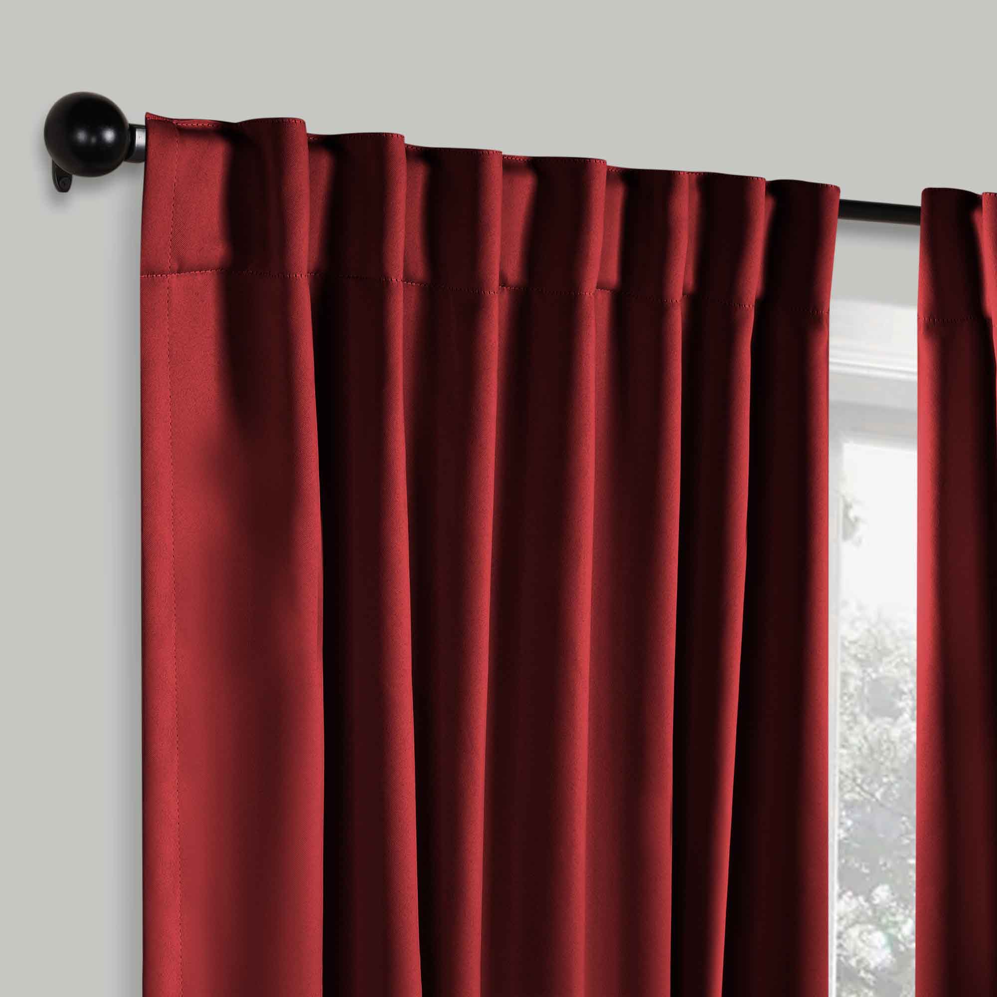 Premium Blackout Curtains for Bedroom - Solid Room Darkening Window Drapes with Back Tabs (Set of 2 Panels) - Perfect for Home Theater, Nursery & Light Sleepers