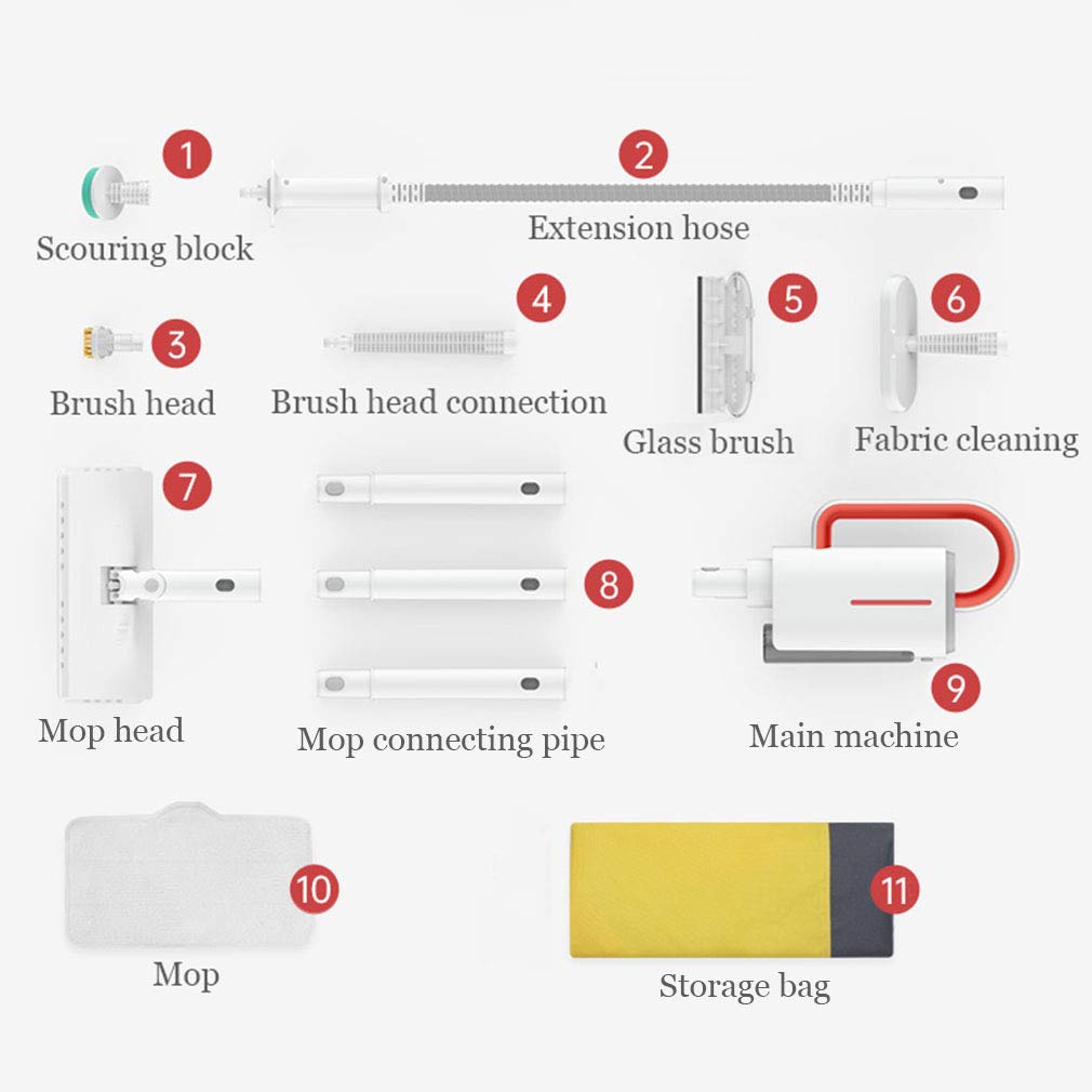 **Multifunctional Handheld Steam Cleaner - Chemical-Free Pressurized Steam Mop for Floors, Clothing, Kitchen, Bathroom & Kids Toys | Perfect Housewarming Gift for Home Cleaning & Sanitizing**    *(Use Cases: Deep clean carpets, sanitize baby toys, remove stubborn stains from clothes, disinfect kitchen surfaces, and refresh bathroom tiles effortlessly!)*