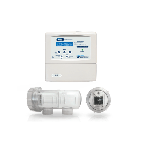 SWC Salt Water Chlorinator with pH Control for Pools – Ideal for In-Ground and Above-Ground Pool Maintenance