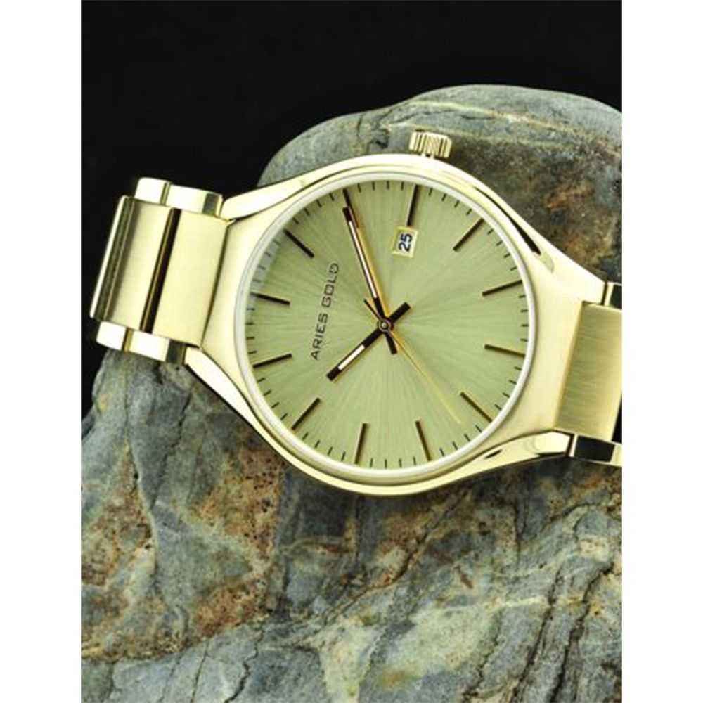 ARIES GOLD URBAN GOLD Stainless Steel Men's Watch - Waterproof Chronograph for Business, Casual & Outdoor Activities