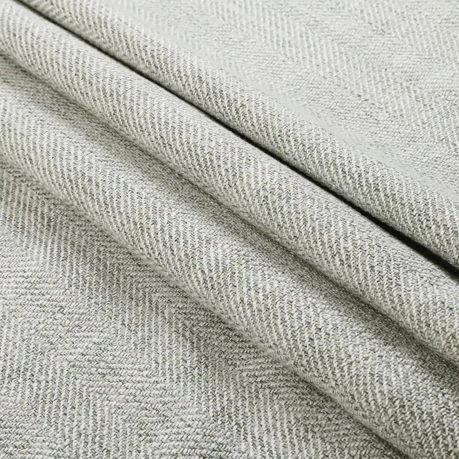 Reid Herringbone Curated Pleated Window Drapes - Elegant Blackout Curtains for Living Room & Bedroom