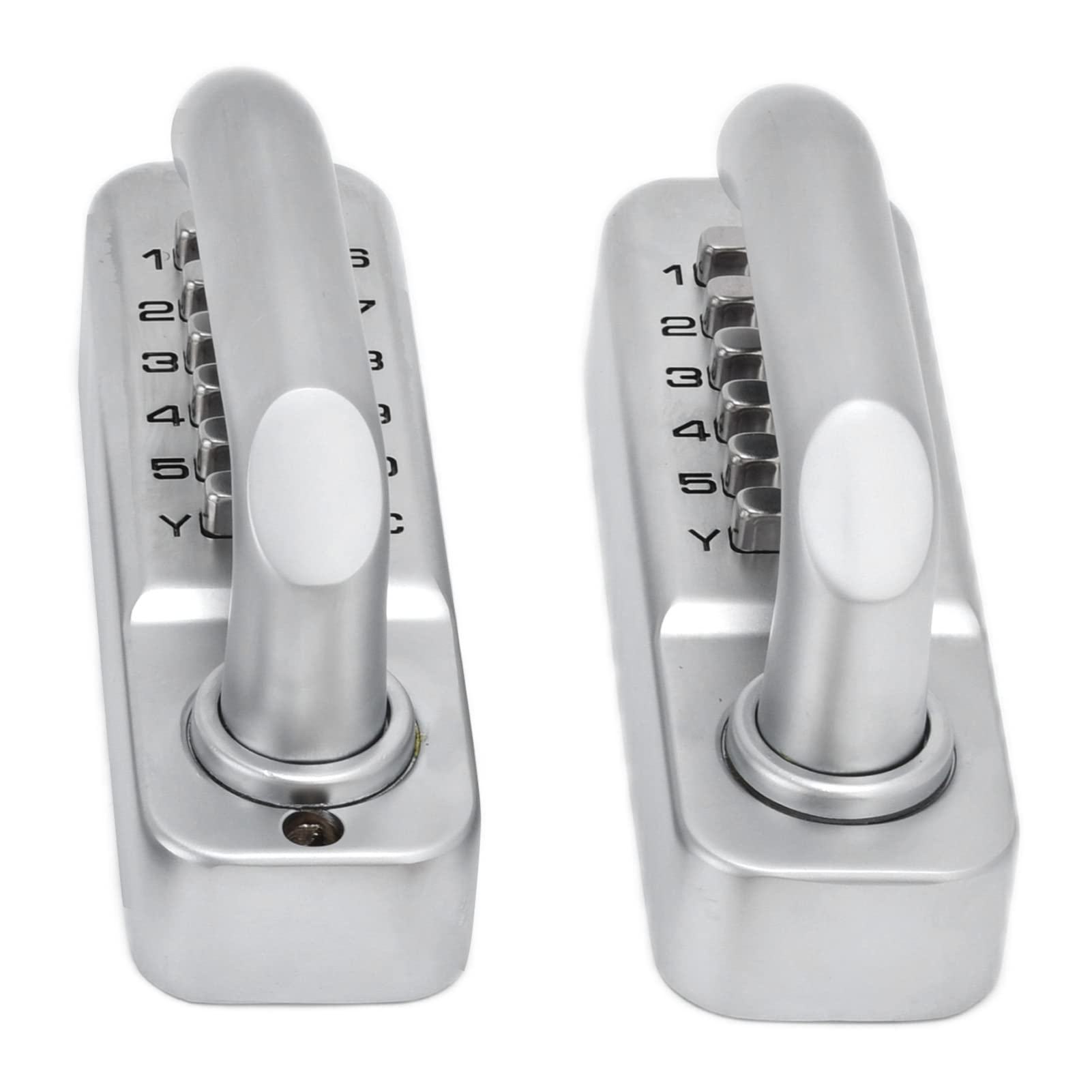 Double-Sided Mechanical Combination Keypad Lock - Heavy Duty Wrought Iron Digital Code Security Lock for Home Gates & Fences | Perfect for Backyard, Garden, and Property Security