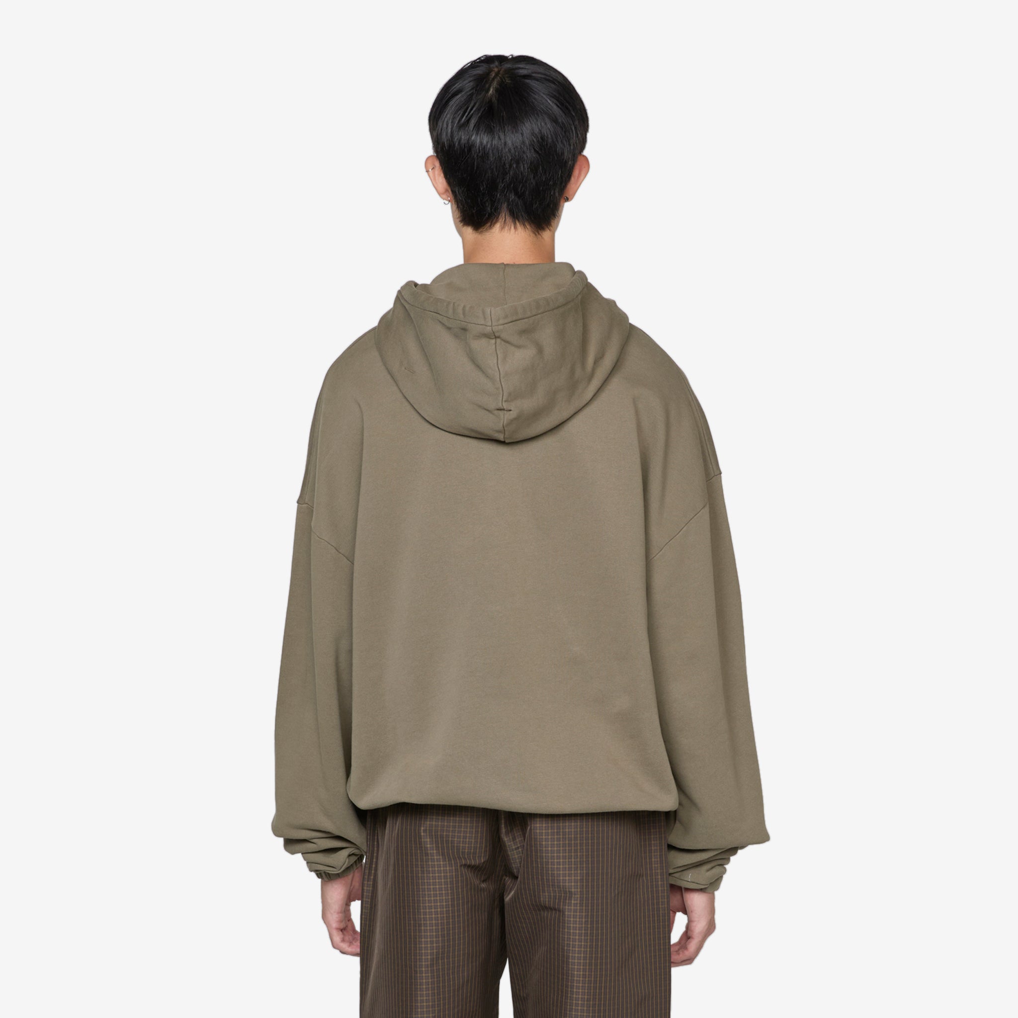OG Logo Mask Hoodie - Army Green Streetwear Pullover with Face Cover - Perfect for Urban Fashion, Street Style & Outdoor Activities