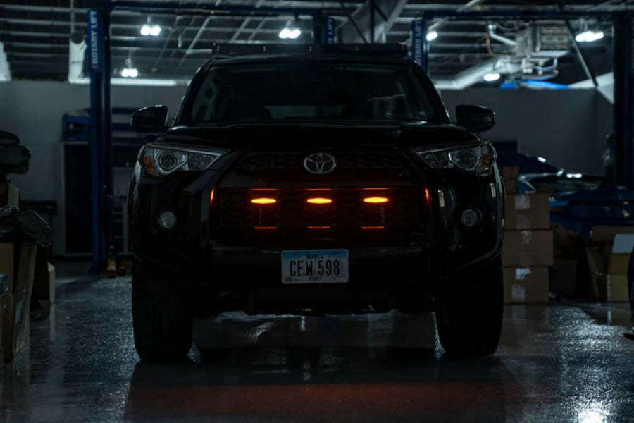 2014-2019 Toyota 4Runner LED Grille Lights with Amber Lens - Durable Off-Road Lighting for Enhanced Visibility in Fog & Low Light Conditions