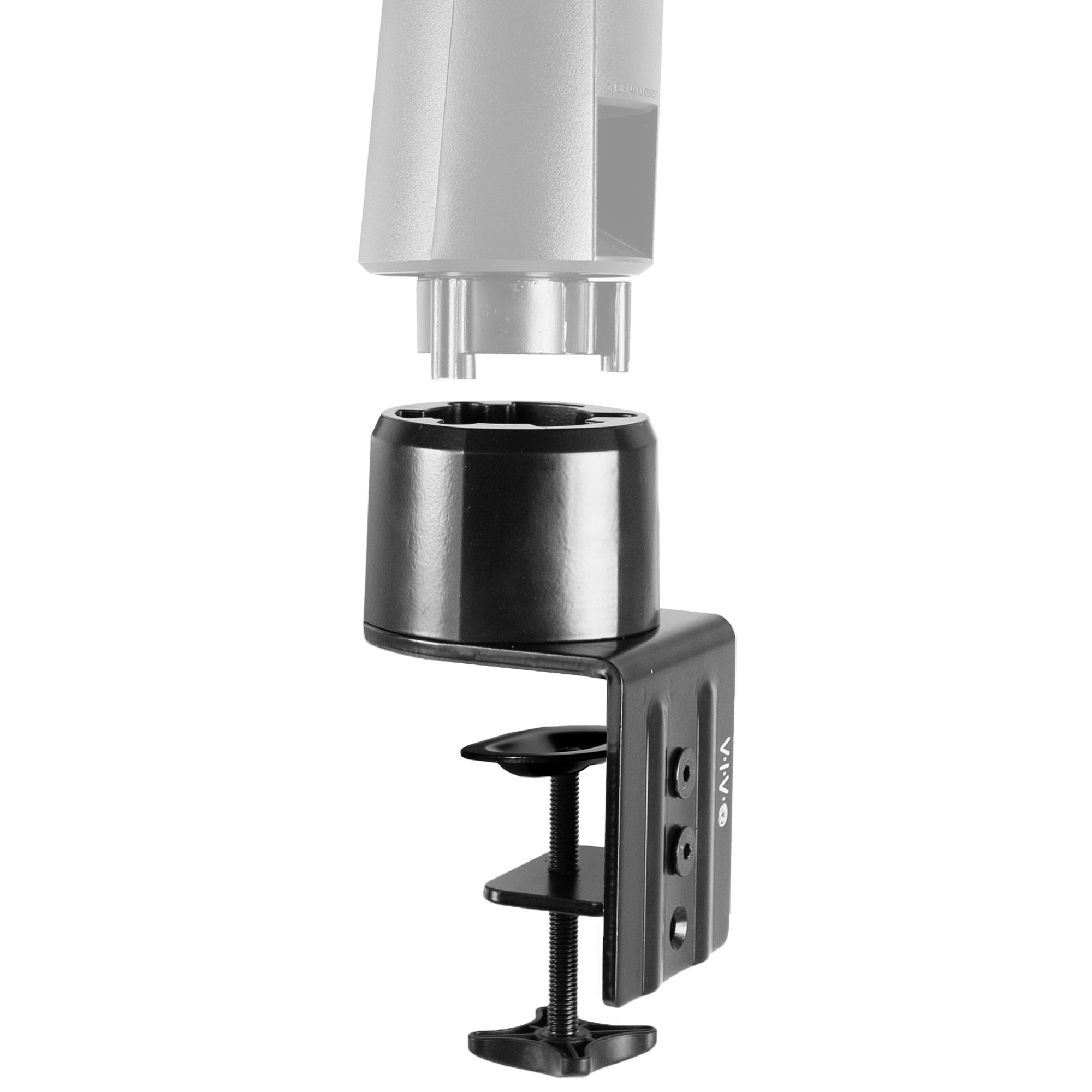 ASUS ROG Monitor Desk Mount Clamp - Adjustable VESA Mount Bracket for Gaming Setup, Home Office & Workstation (Fits 75x75mm & 100x100mm) - Perfect for Ergonomic Gaming & Productivity Workspace