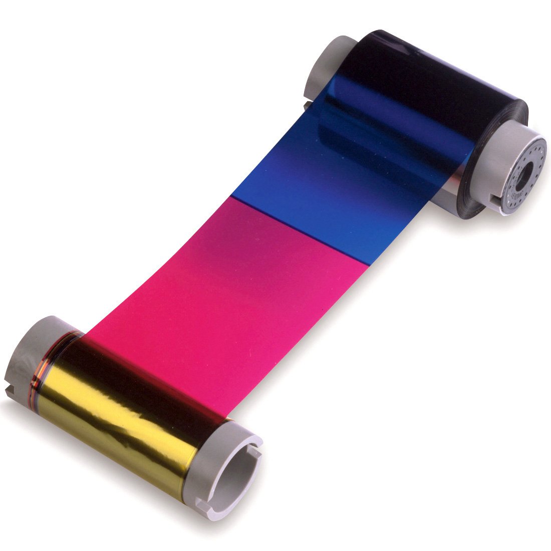 Fargo Electronics Ymcko Full-Color Ribbon with Resin Black & Clear Overlay Panel - 500 High-Quality Images for ID Card Printers & Security Badge Systems | Perfect for Office Security, Events & Employee Identification