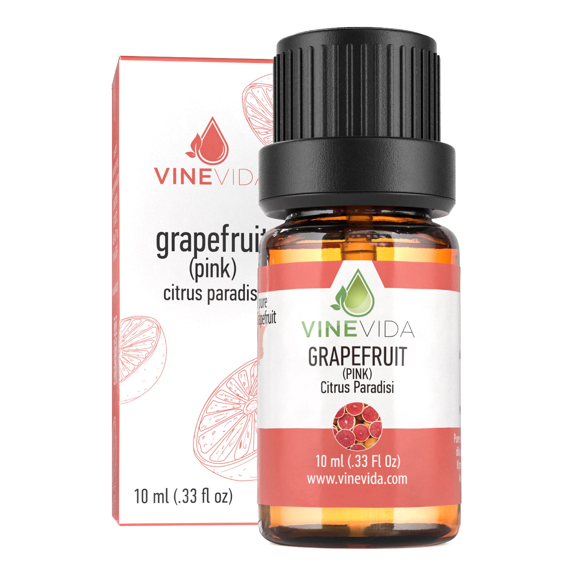 10 mL Pink Grapefruit Essential Oil Roll-On (Prefilled) - Perfect for Aromatherapy, Stress Relief & On-the-Go Use