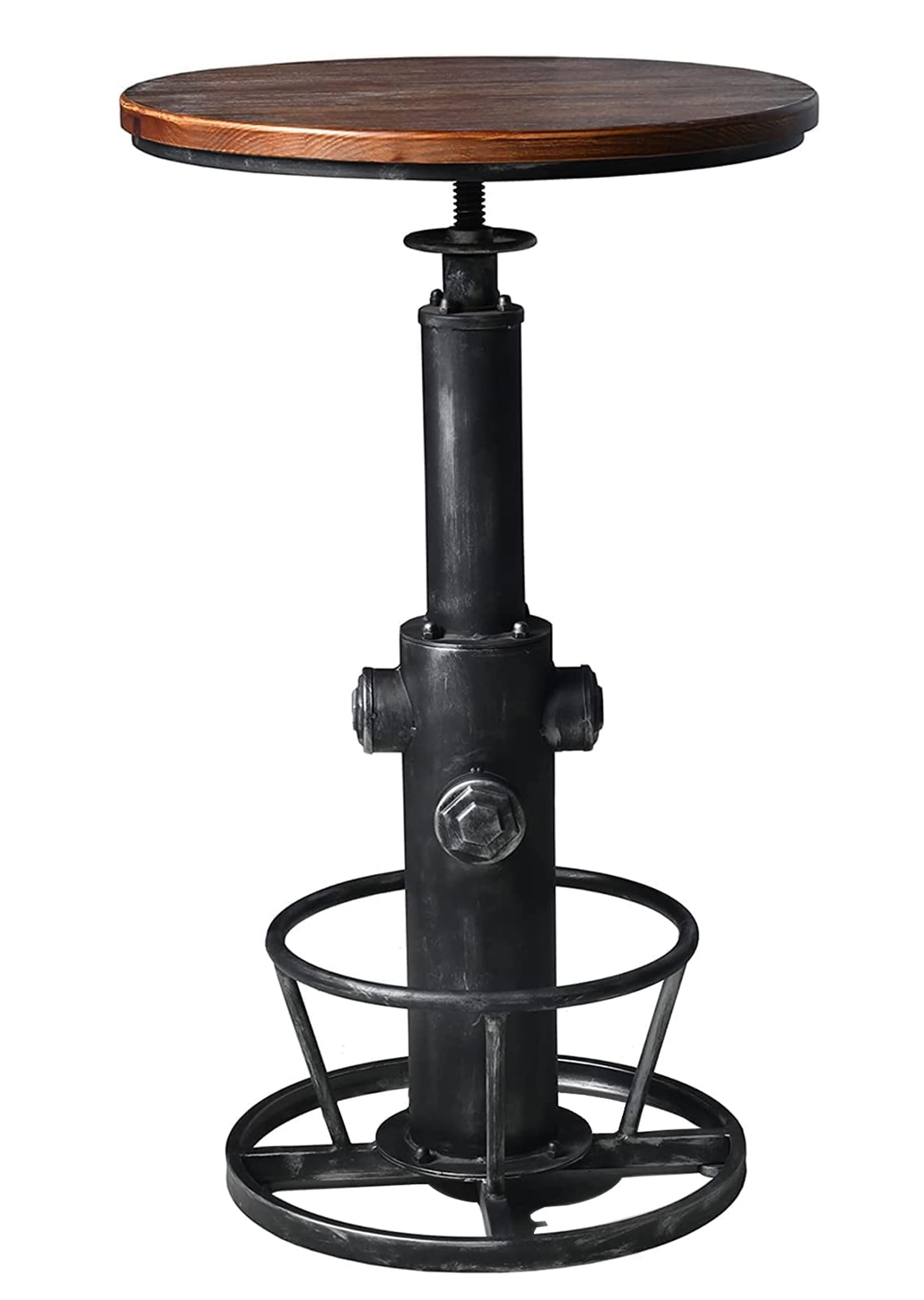 LOKKHAN Adjustable Height Industrial Bar Table 38.6