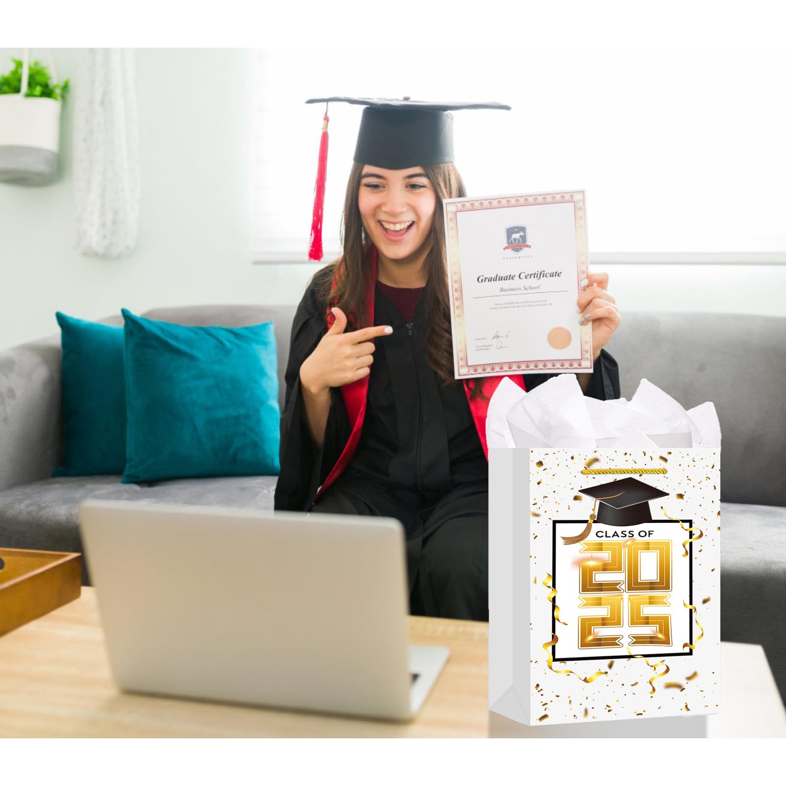 2025 Graduation Gift Bags with Handles - 13