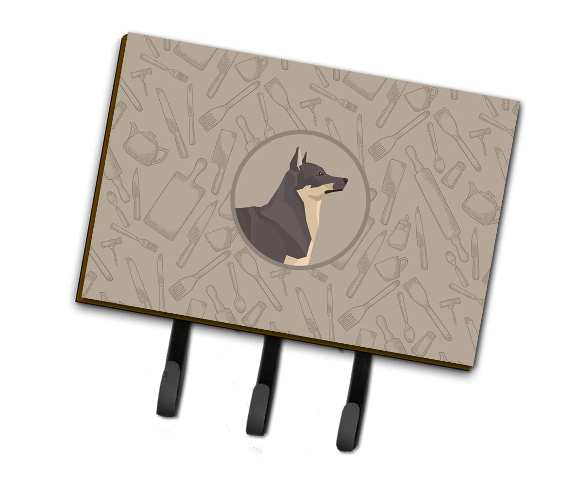 Swedish Vallhund Wall Hook & Key Holder - Decorative Coat Rack for Kitchen, Entryway | Hanging Keys, Leashes, Towels, Aprons | Rustic Home Organization Solution