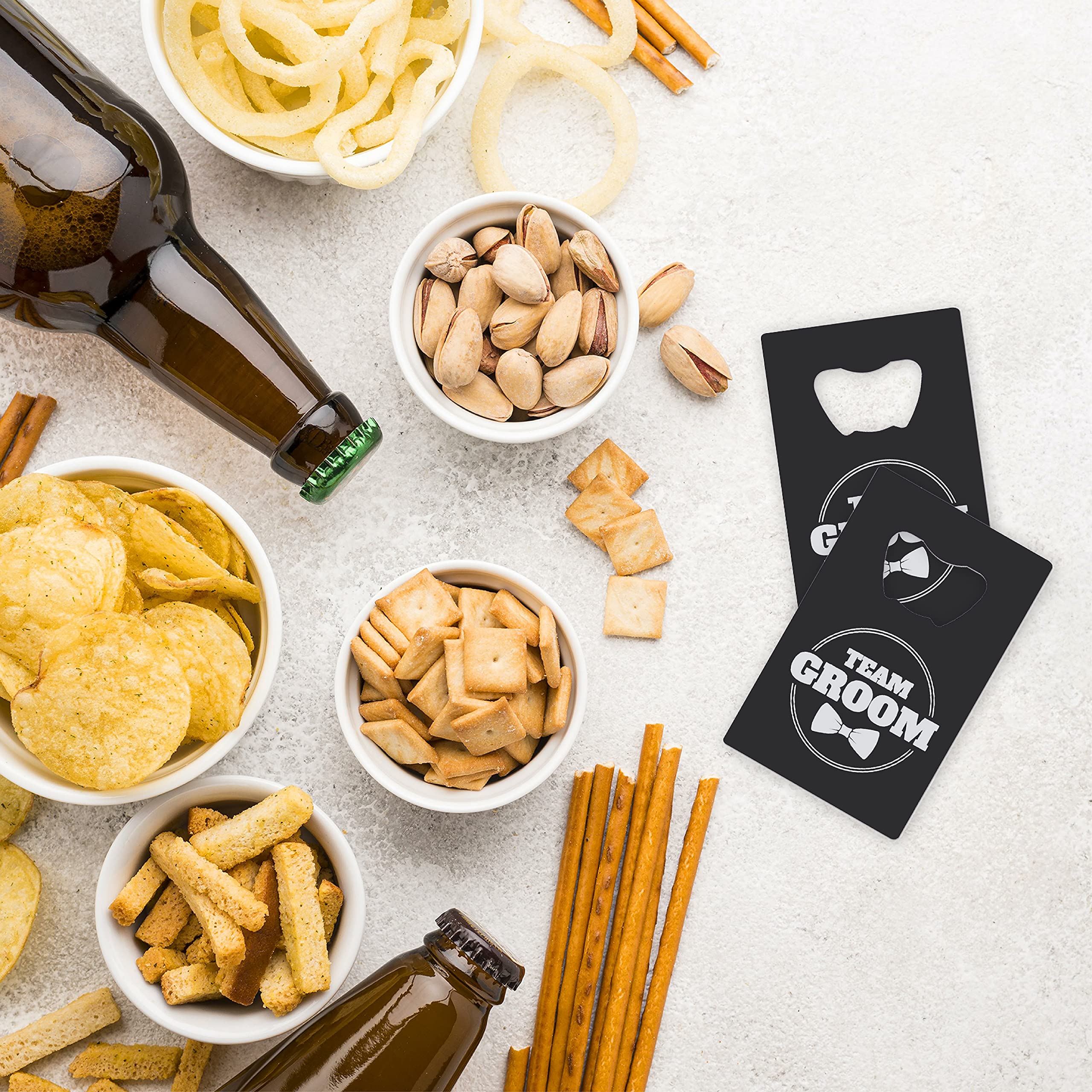 10 Pack Groomsmen Bottle Openers - Unique Groomsman Gifts for Wedding Party - Perfect for Bachelor Parties, Rehearsal Dinners & Team Groom Gifts