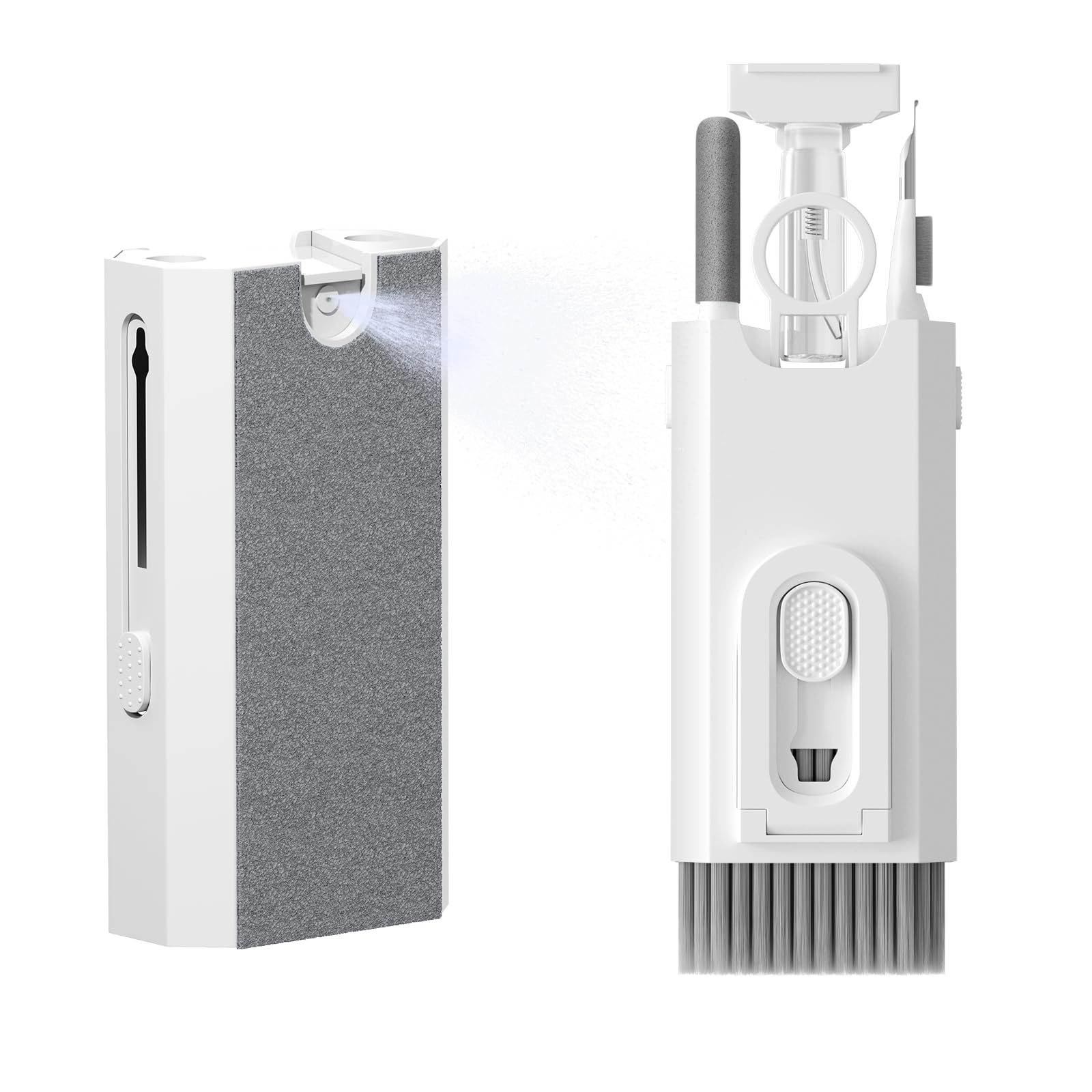 8-in-1 AirPods Cleaning Kit for AirPods Pro 1/2/3 - Includes Keyboard, Laptop, Earbud & Phone Cleaning Tools with 2 Bonus Microfiber Screen Cloths (White) | Perfect for Electronics Maintenance, Gadget Care & Travel Accessories