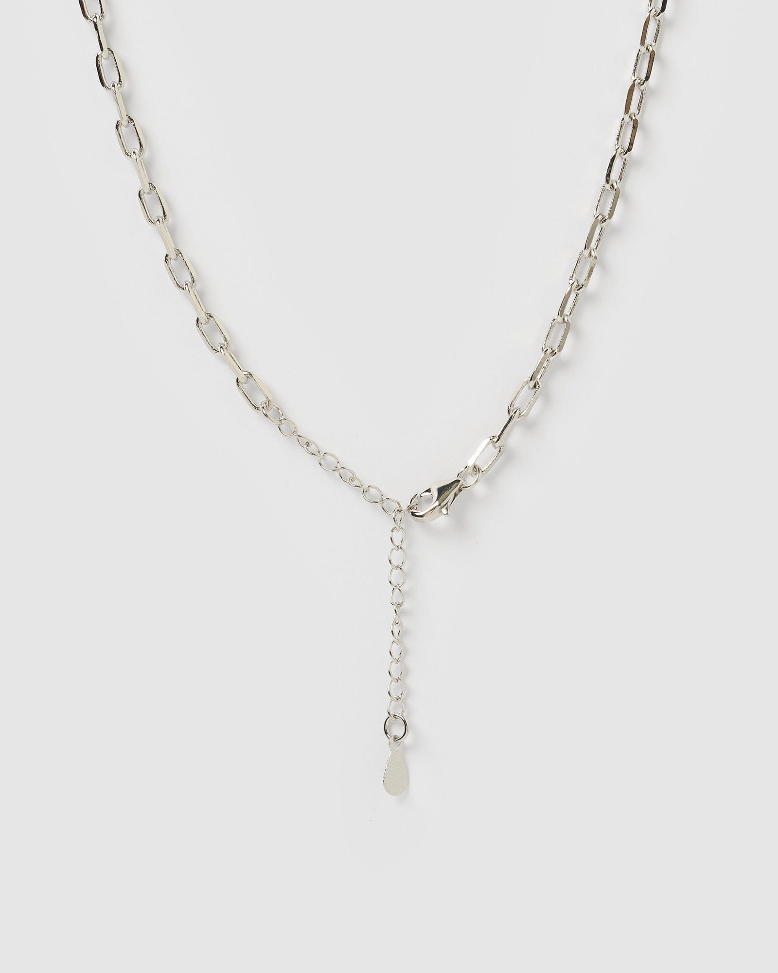 Izoa Aria Embellished Silver Eye Necklace - Elegant Dainty Pendant Jewelry for Women, Perfect for Date Night, Parties & Special Occasions