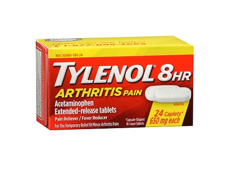 Tylenol 8HR Arthritis Pain Relief Caplets - Extra Strength Acetaminophen for Joint & Muscle Pain - Day & Night Use for Active Lifestyles