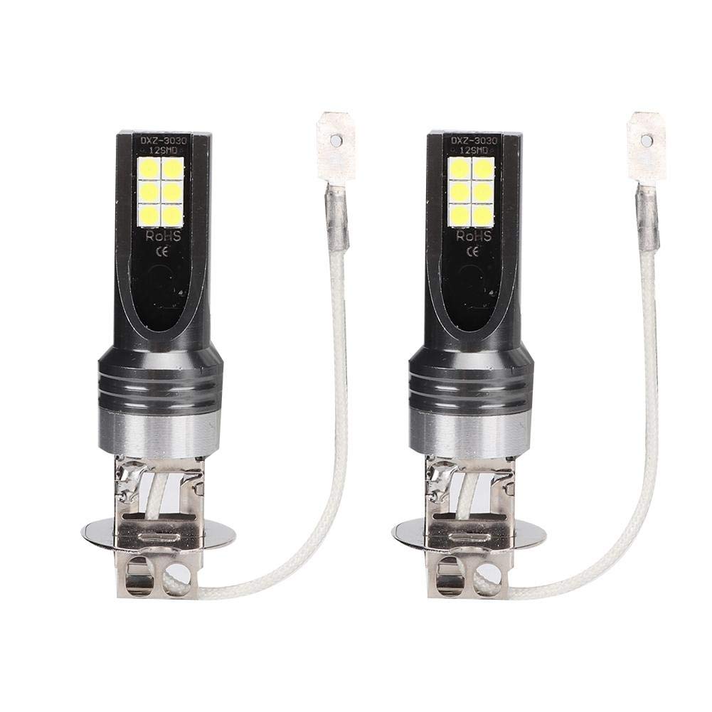 High Power 1000LM 7500K White LED Car Headlight Bulbs - 12V-24V 24W Super Bright Replacement Lights (1 Pair) for Night Driving & Enhanced Visibility