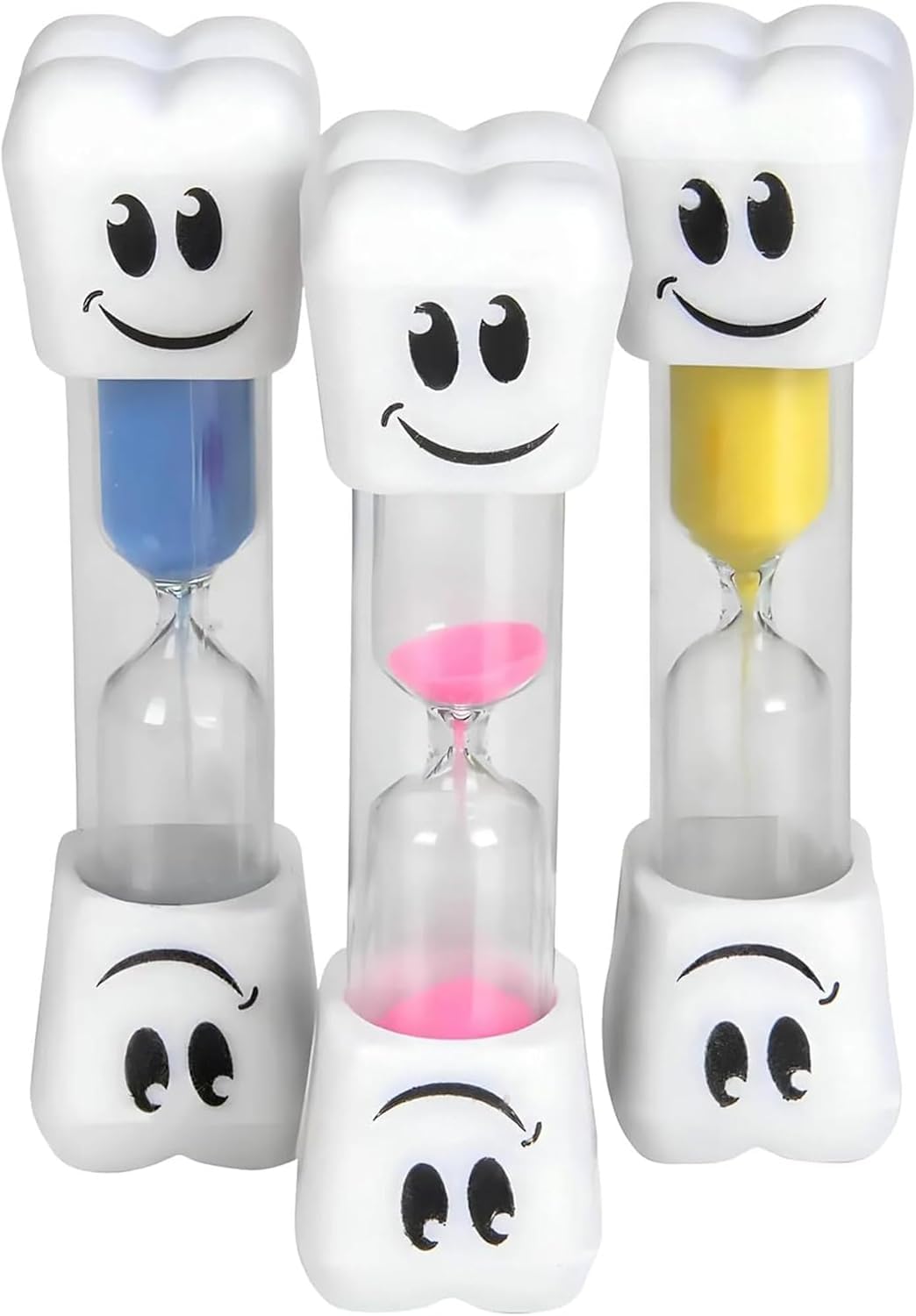 2-Minute Sand Toothbrush Timer for Kids - Fun Hourglass Set of 2 (Assorted Colors) - Perfect for Teaching Children Proper Brushing Habits - Ideal for Bathroom, Travel & Dental Hygiene Routine
