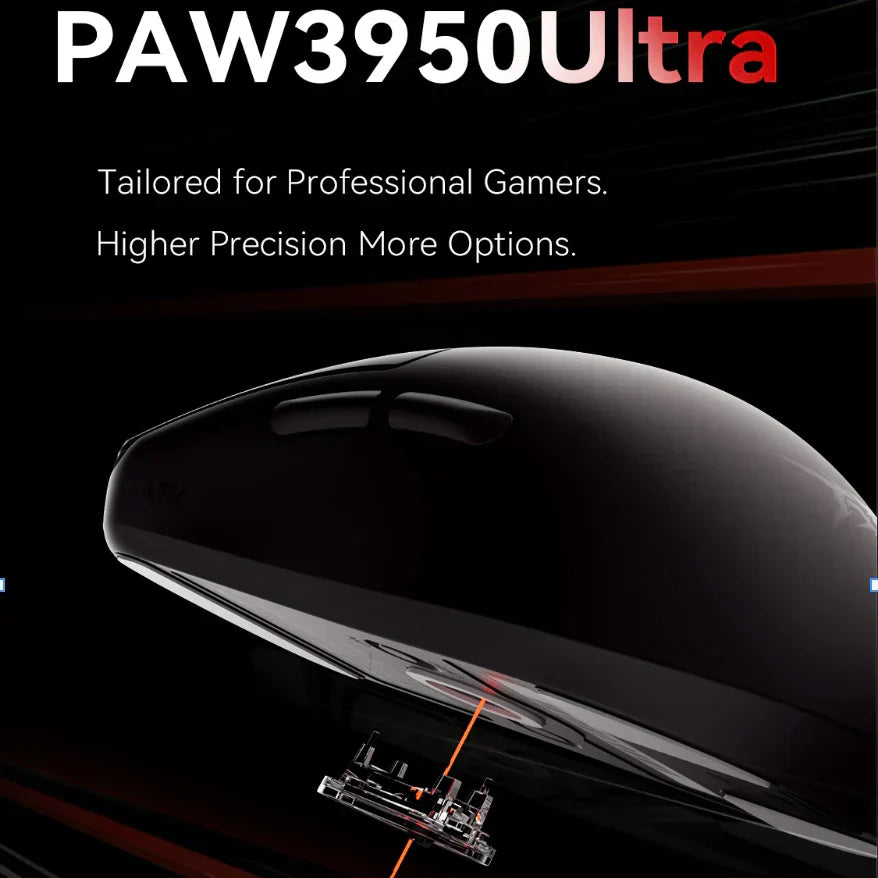 ATK Blazing Sky F1 Pro MAX Wireless Gaming Mouse - 8K Polling Rate, Ergonomic Design, RGB Lighting - Perfect for PC, Mac, Laptop Gaming & Office Work (White, Includes 8K Dongle)