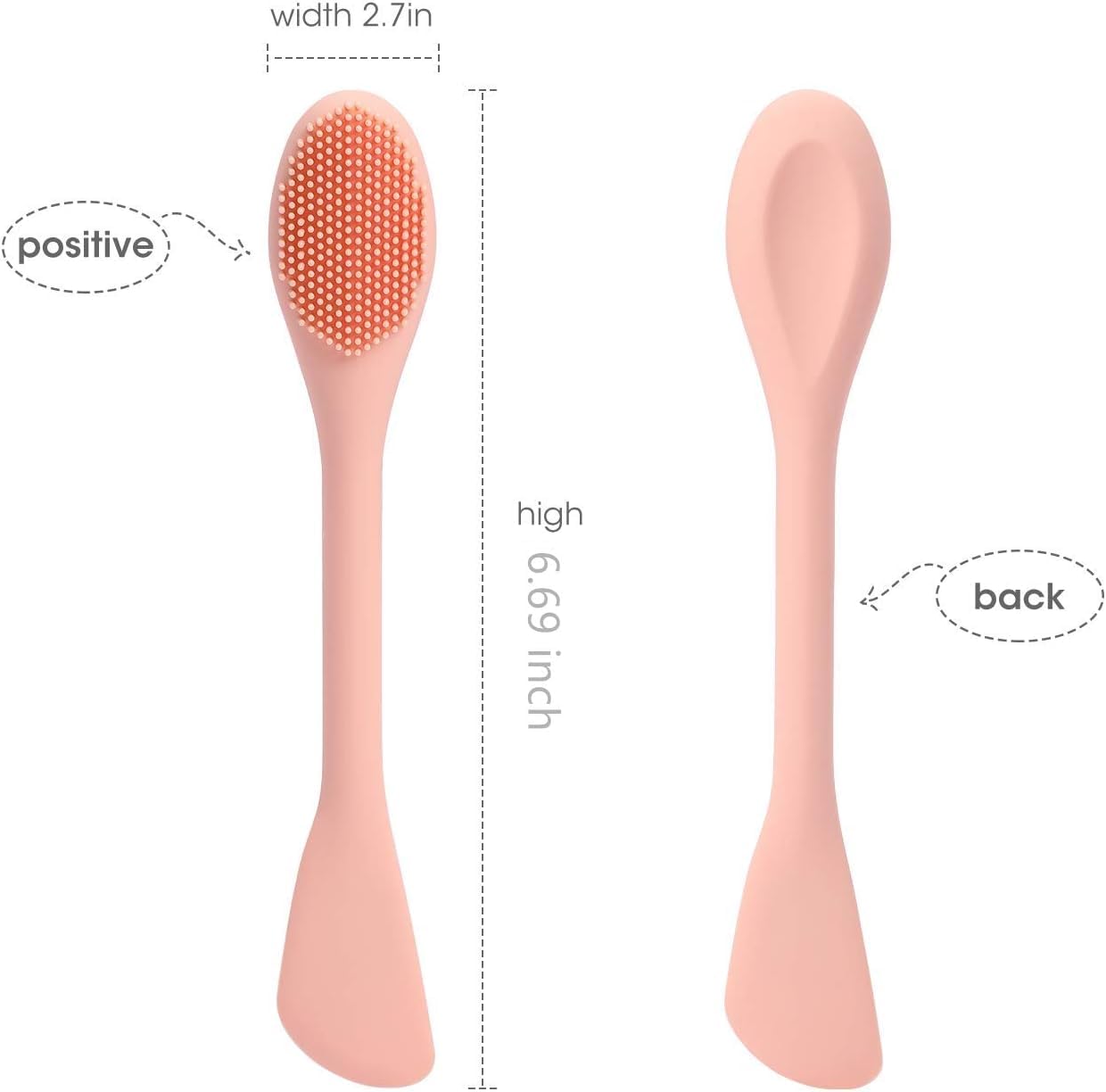 **Jnkb Ultra Soft Silicone Face Mask Applicator & Lip Cleansing Brush - Hygienic Exfoliating Tool for Skincare Routine (Multicolor, Pack of 1) - Perfect for Daily Facial Cleansing & Spa Treatments**