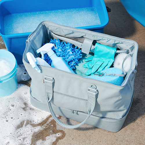 The Weekender Duffle Bag in Slate - Perfect for Travel, Gym & Weekend Getaways | Water-Resistant & Spacious Carry-On Luggage