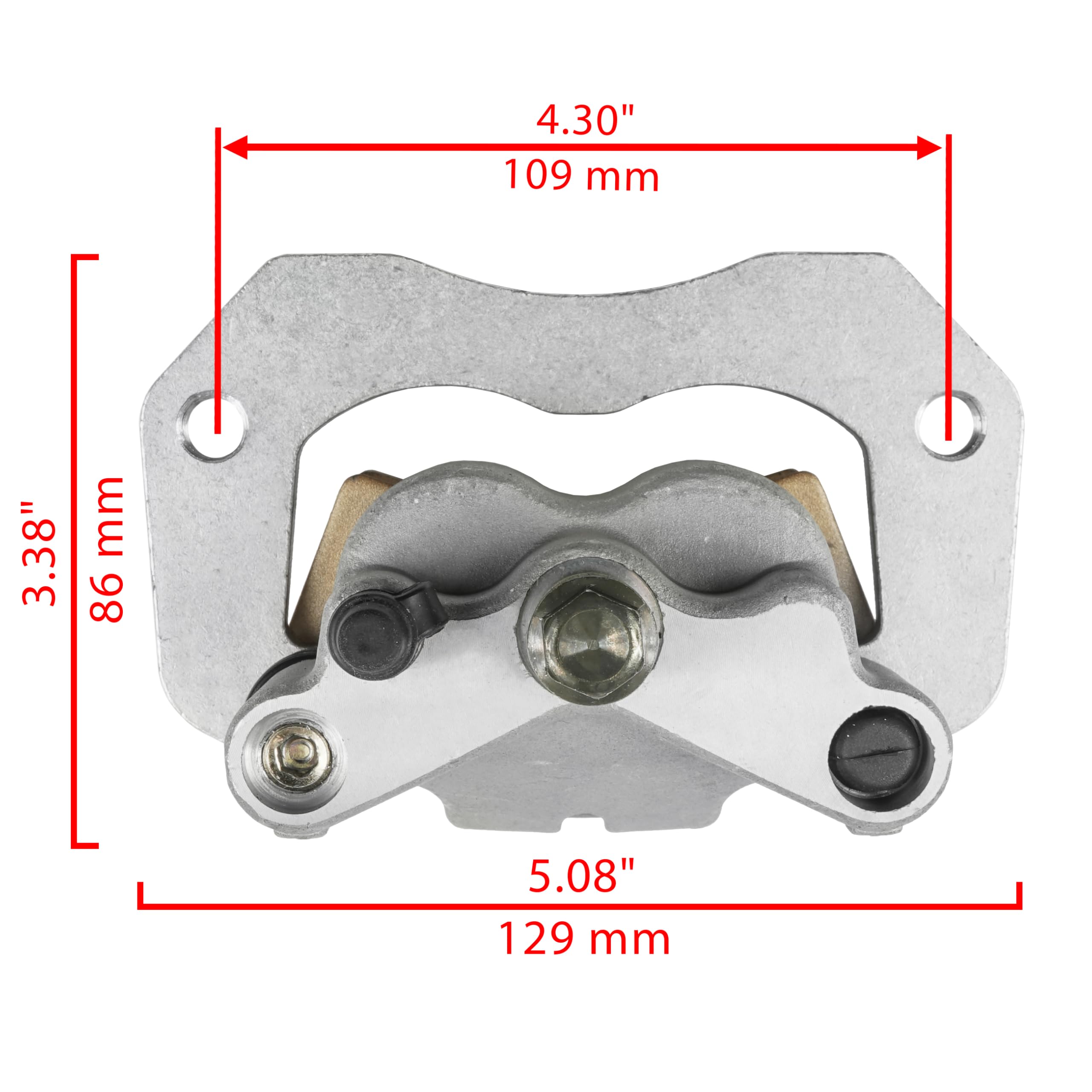 Caltric Rear Left Brake Caliper Replacement for Polaris RZR 900 2015-2020 Models | OEM Part #1912275 | Perfect for Off-Roading & Trail Riding