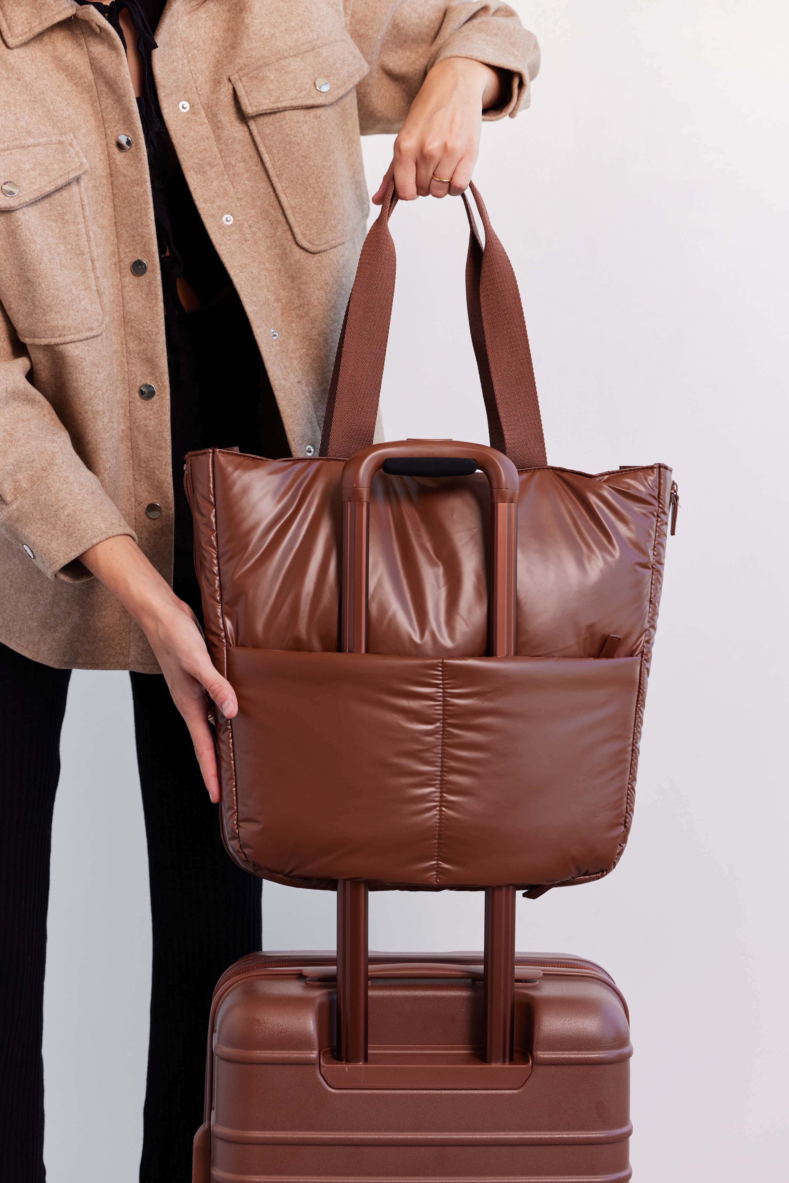 Expandable Maple Tote Bag - Stylish & Spacious Handbag for Work, Travel, and Shopping | Durable & Versatile Carryall for Women
