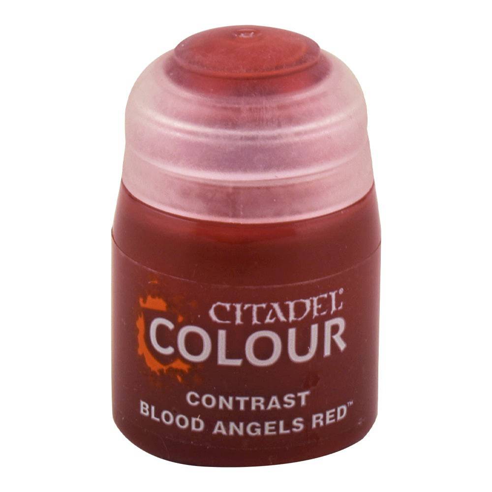 Citadel Colour Contrast Blood Angels Red Paint - High-Quality Acrylic Miniature Paint for Warhammer 40K, Tabletop Gaming & Model Painting - Perfect for Base Coating, Detailing & Miniature Customization