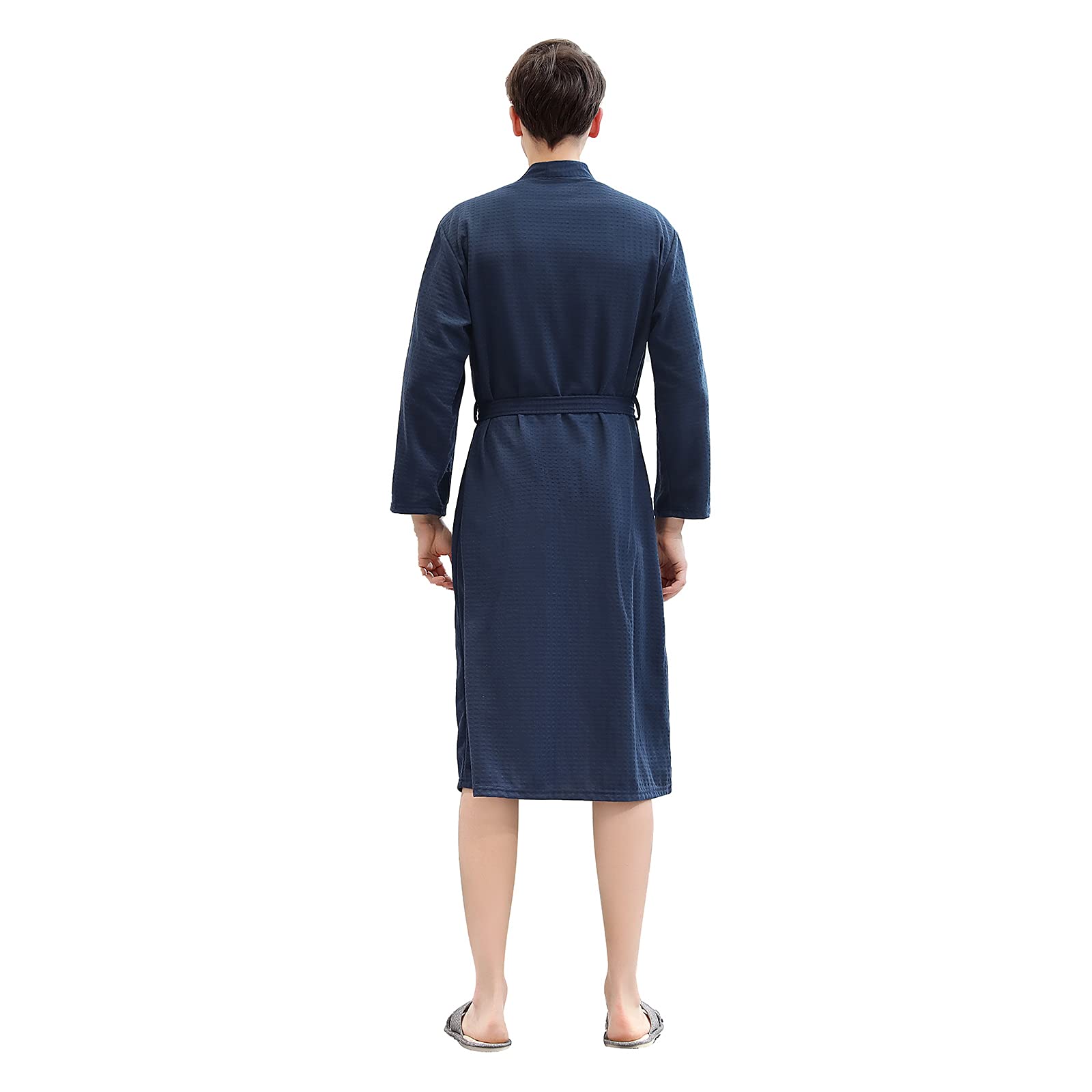 ANUFER Men's & Women's Waffle Bathrobe - Soft Breathable Spa Robe for Couples, Hotel & Home Wear - Perfect for Relaxation, Lounging & Self-Care Moments