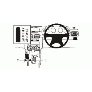 ClicOn No Holes Console Dash Mount for Subaru Forester 2003-2007 - Secure Phone Holder for Hands-Free Driving & Navigation