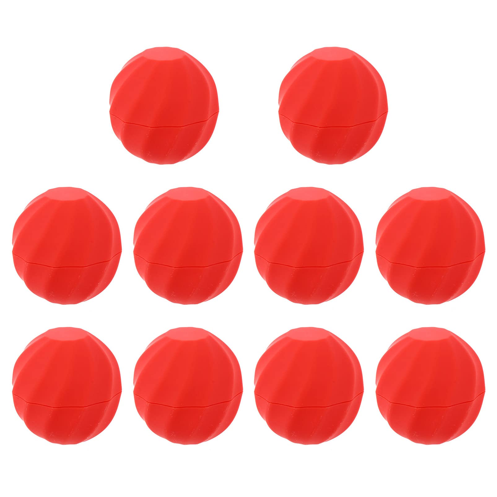 10-Pack Red Sphere Lipstick Holders - Travel-Size Cosmetic Organizer for Makeup Storage & On-the-Go Beauty Essentials | Perfect for Vanity, Purse & Travel Makeup Cases