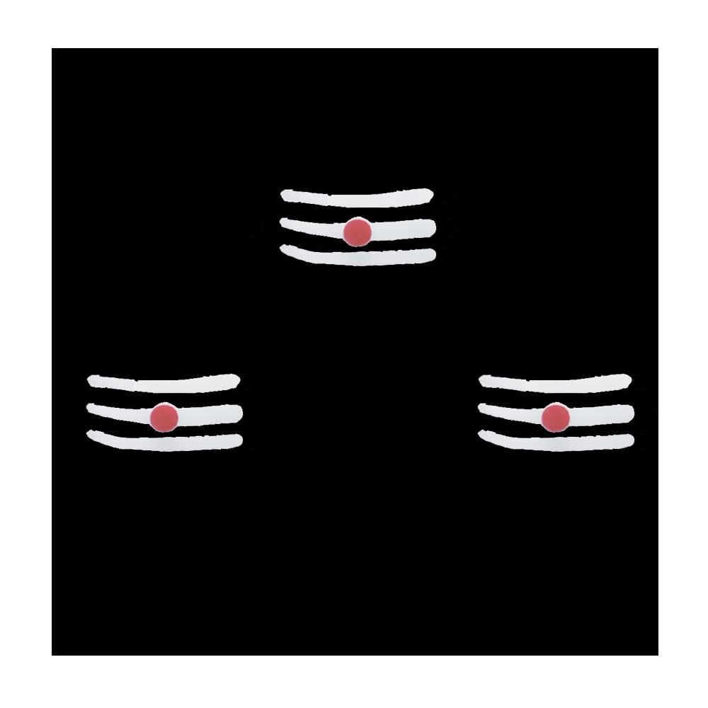 Comet Busters Traditional White & Red Bindis (BV1280) - Indian Forehead Stickers for Festivals, Weddings & Cultural Events