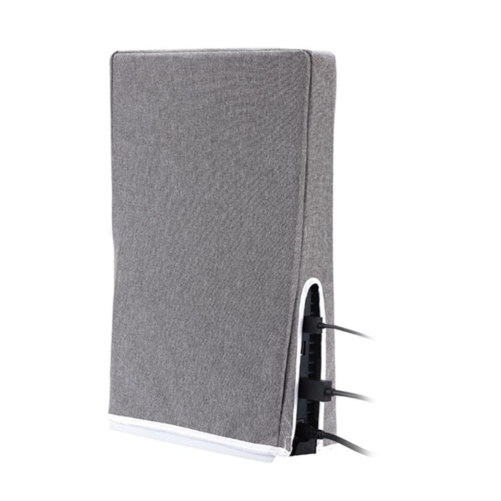 Elprico Dust Cover for PS5 Console - Vertical Dust Protector for Gaming Consoles, Durable & Shockproof Oxford Fabric Cover for PlayStation 5 (Gray) - Perfect for Home Entertainment & Gaming Setup Protection