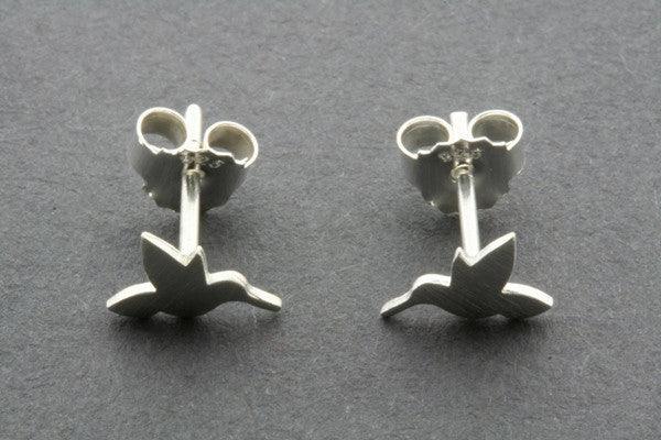 Hummingbird Stud Earrings - Sterling Silver Dainty Bird Jewelry for Women - Perfect for Everyday Wear & Gift Giving