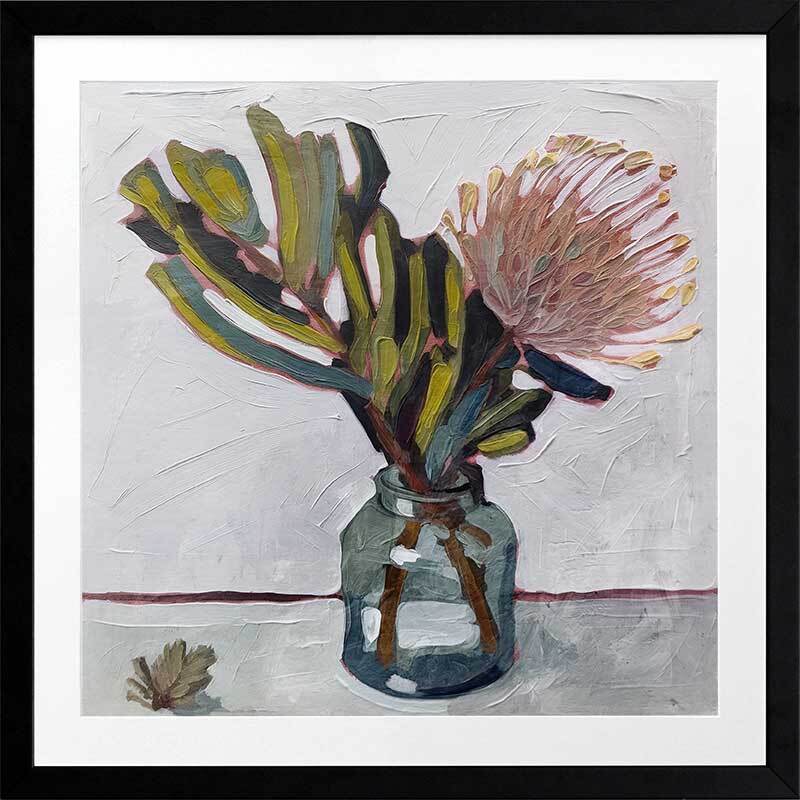 Australian Bouquet Framed Art Print - Floral Wall Decor for Living Room, Bedroom & Office | Perfect Gift for Home & Wedding