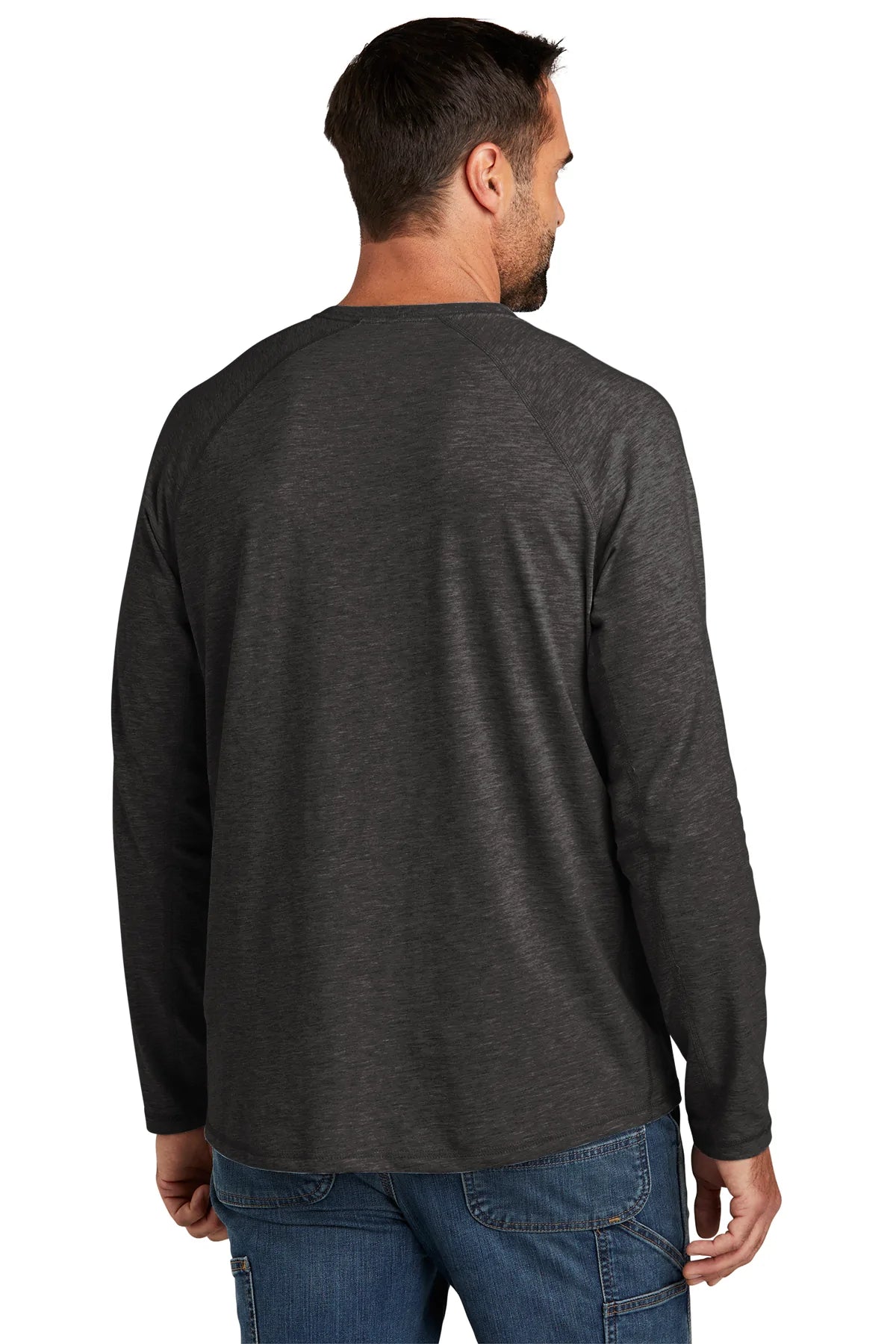 Carhartt Men's Long Sleeve Pocket T-Shirt - Carbon Heather - Workwear & Casual Wear for Outdoor Activities & Everyday Comfort