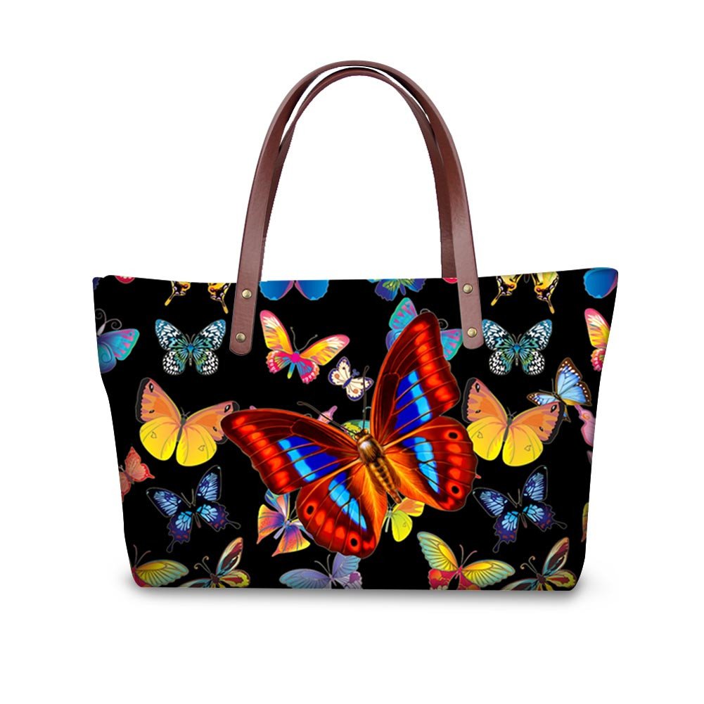 Stylish Animal Cat Butterfly Handbag for Women - Fashionable Top Handle Purse for Casual Outings, Work & Date Night