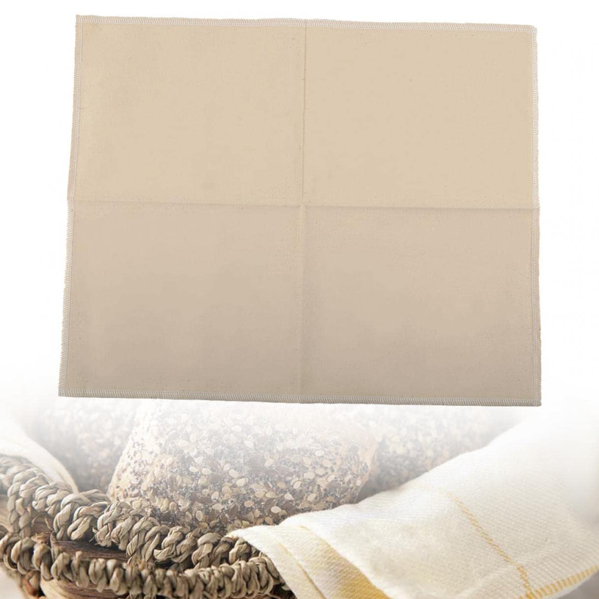 Premium Linen Dough Cloth for Baking - 45 x 75 cm Baker's Linen Bread Making Cloth - Ideal for Dough Preparation, Proofing & Artisan Bread Baking - Perfect for Home Bakers & Professional Kitchens