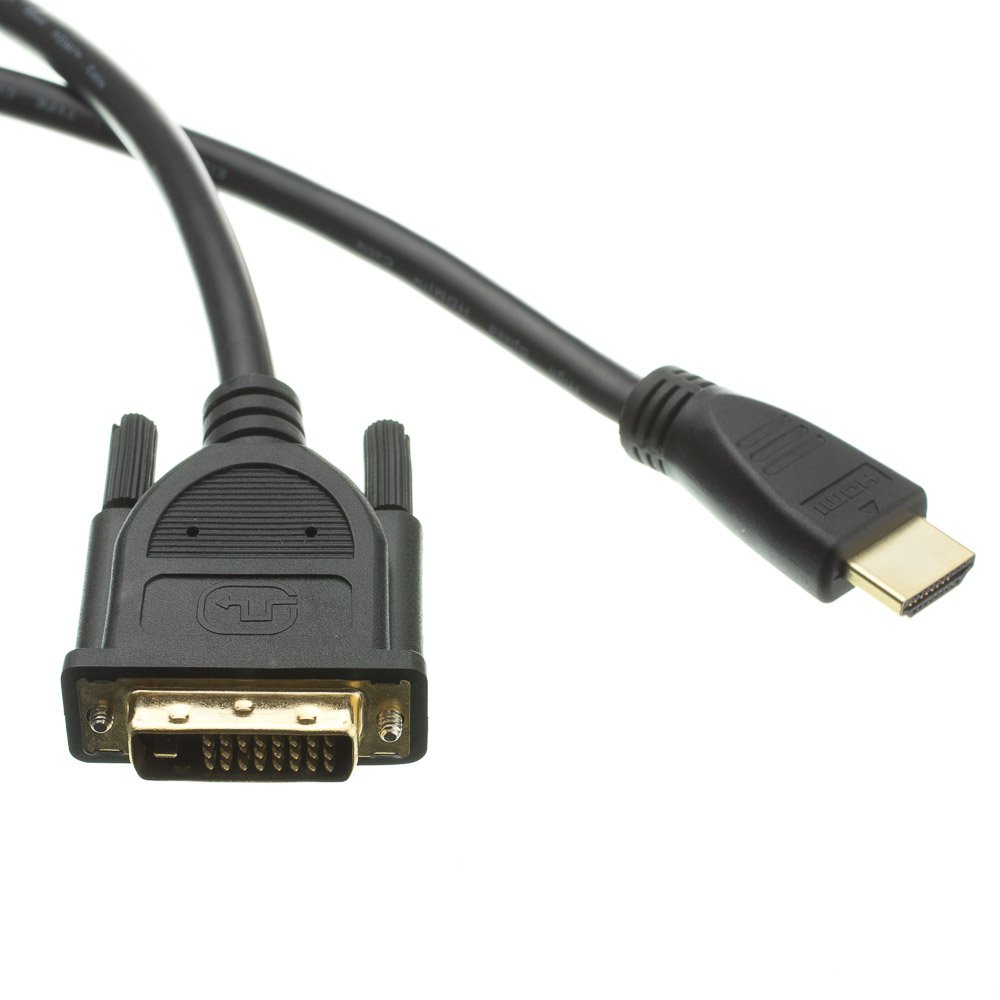 eDragon HDMI to DVI Cable 10ft CL2 Rated (4-Pack) - High-Speed Digital Video Cord for Home Theater, Gaming & Office Setup