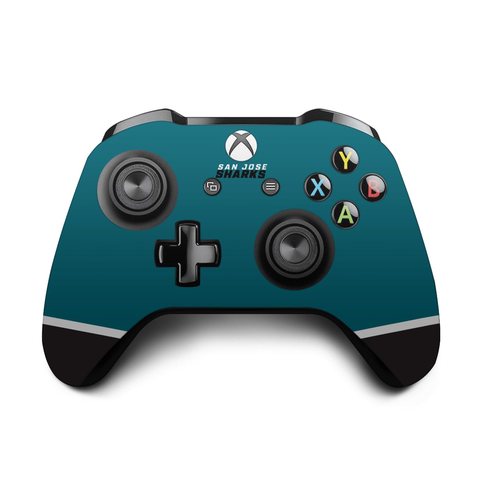 Official NHL San Jose Sharks Vinyl Skin Gaming Sticker Decal Compatible with Xbox One S/X Controller - Customize Your Gaming Gear for Ultimate Fan Pride