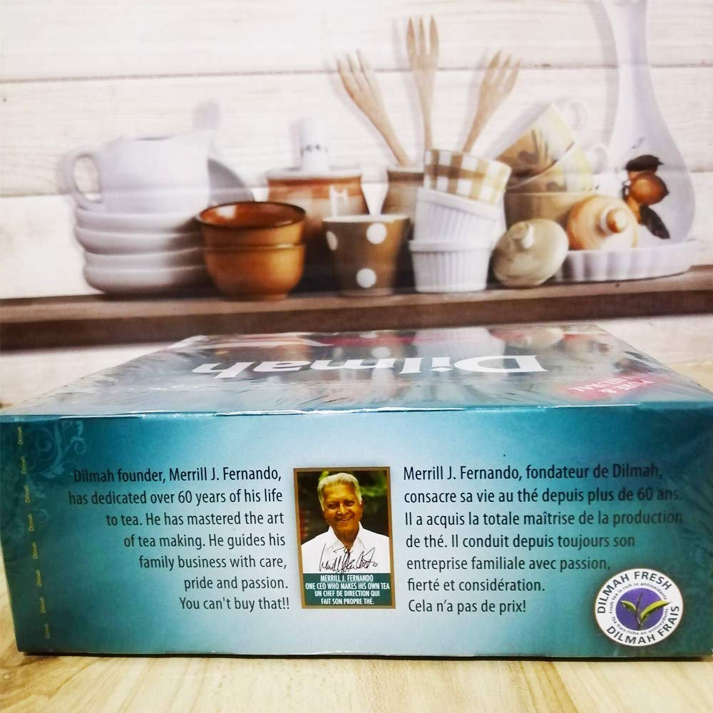 Premium Dilmah Tea Bags - 100% Pure Ceylon Black Tea BOPF for Morning Boost & Afternoon Relaxation | Perfect for Office, Home & Gifting